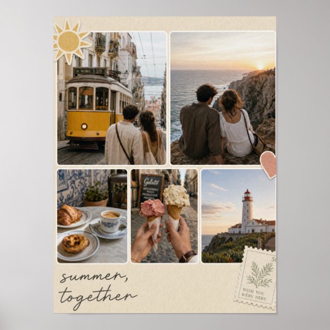PicCollage Vorlage - Poster 30,5x40,6 cm (Vorne)