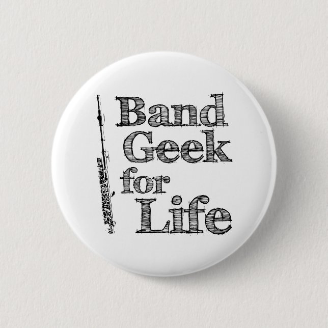 Piccolo Band Geek Button (Vorderseite)