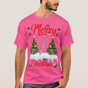 Piccolo Musikliebhaber Xmas Beleuchtung Santa Picc T-Shirt