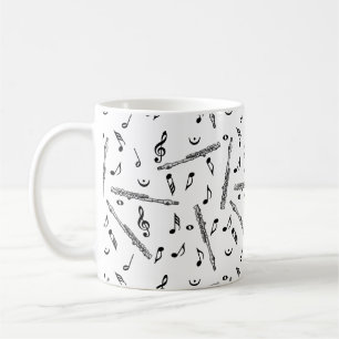Piccolo Musiknote Pattern Kaffeetasse