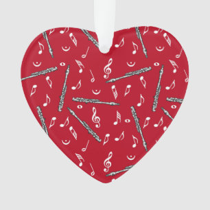 Piccolo Musiknote Pattern Ornament