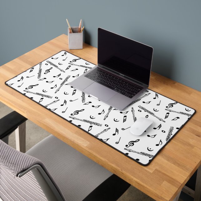 Piccolo Musiknote Pattern Schreibtischunterlage (Büro 2)
