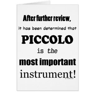 Piccolo wichtigstes Instrument