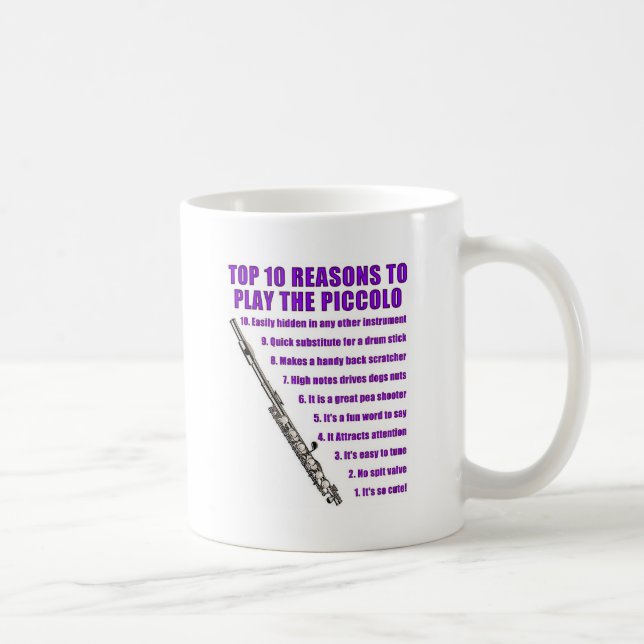 Piccoloflöte Top 10 Kaffeetasse (Rechts)