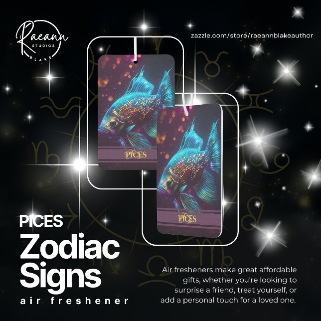 Pices Zodiac Signs Celestial Air Freshener Autolufterfrischer (Von Creator hochgeladen)