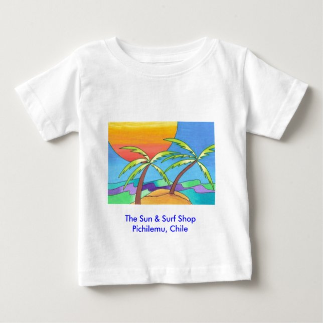 Pichilemu Surf Shop Beach T-shirts bébé (Devant)