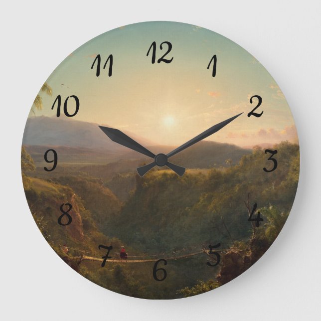 Pichincha Frederic Edwin Church Große Wanduhr (Vorderseite)