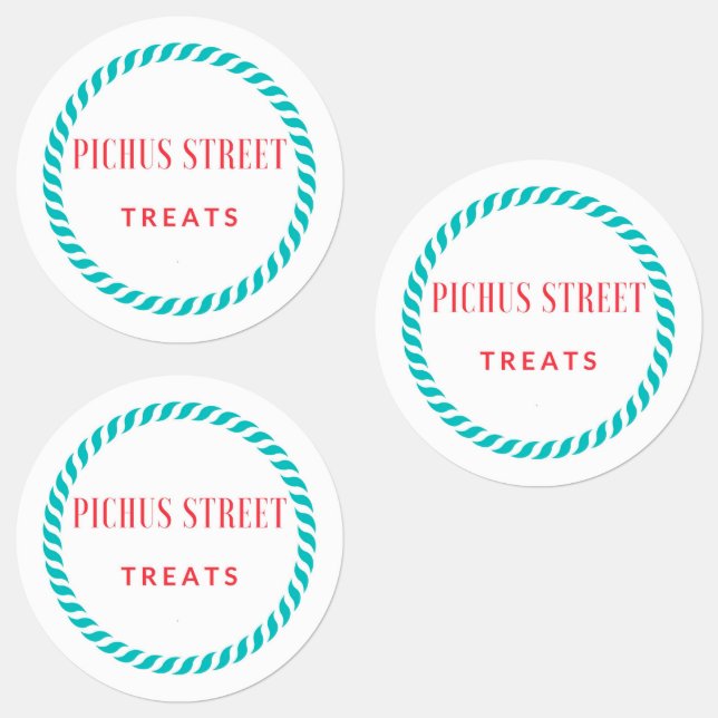 Pichus Street Leckereien Labels Etiketten (Gruppe)