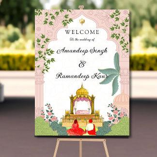 Pichwai Sikh Begrüßungszeichen Poster