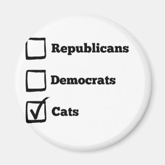 Pick Cats! Politische Wahlkatzenwerbung Magnet