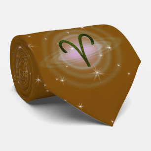 Pick Color Aries Zodiac Astrologisches Zeichen Krawatte