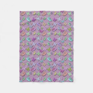 Pick Color Butterflies Surreal & Fluttering Fleecedecke