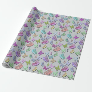 Pick Color Butterflies Surreal & Fluttering Geschenkpapier
