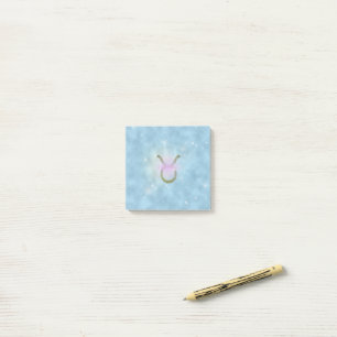 Pick Color Taurus Zodiac Astrologisches Zeichen Post-it Klebezettel