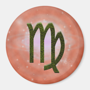 Pick Color Virgo Zodiac Astrologisches Zeichen Magnet