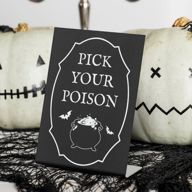 Pick dein Gift-Halloween-Party Sockelschild (Von Creator hochgeladen)