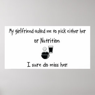 Pick Girlfriend oder Nutrition Poster
