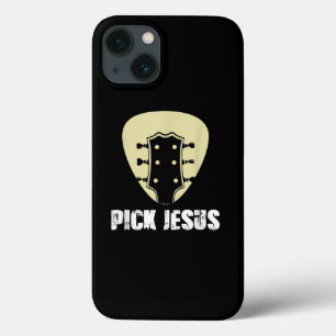 Pick Jesus Religician Geschenk Idee Gitarre Case-Mate iPhone Hülle