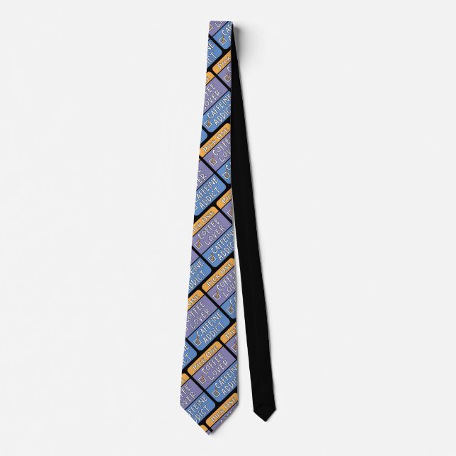 Pick One Coffee oder Coffeine Neck Tie Krawatte (Vorderseite)