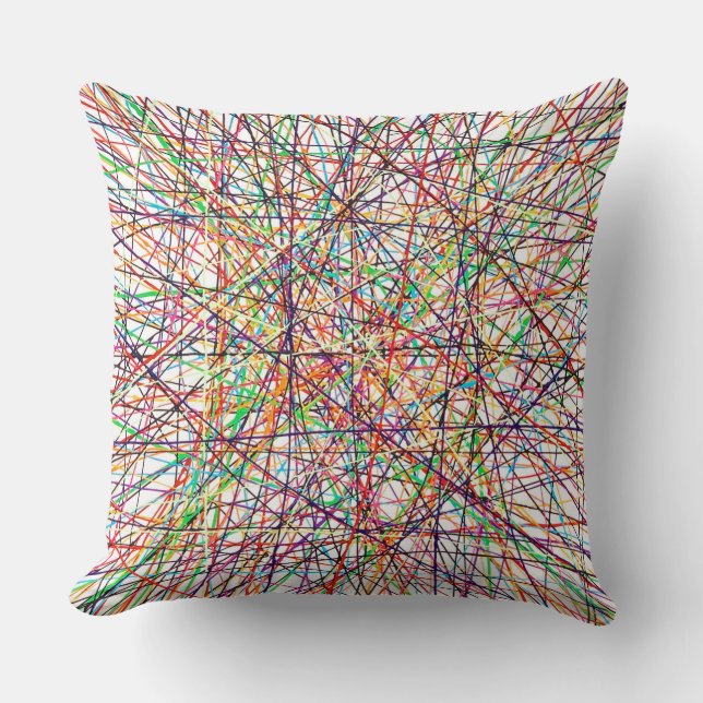 Pick Up Sticks 20 x 20 Poly Throw Kissen (Vorderseite)