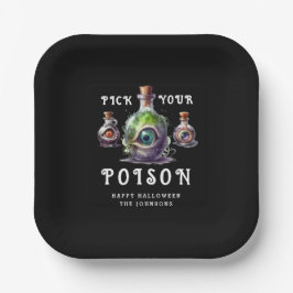 Pick your Poison Halloween Cocktail Party Pappteller