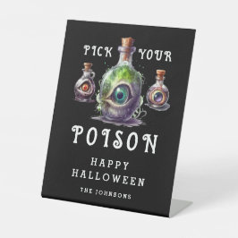 Pick your Poison Halloween Cocktail Party Sockelschild