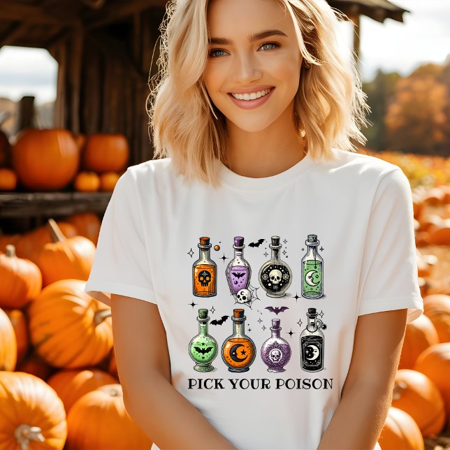 Pick Your Poison Niedlich Halloween Tshirt (Von Creator hochgeladen)