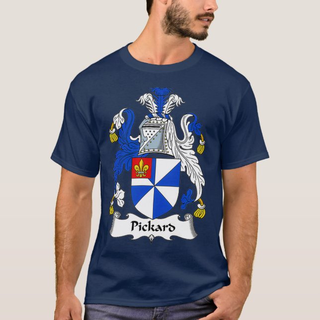 Pickard Coat of Arms Familienwappen T-Shirt (Vorderseite)