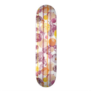 Pickeliges gestreiftes weißes Muster Skateboard