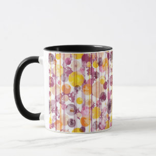 Pickeliges gestreiftes weißes Muster Tasse