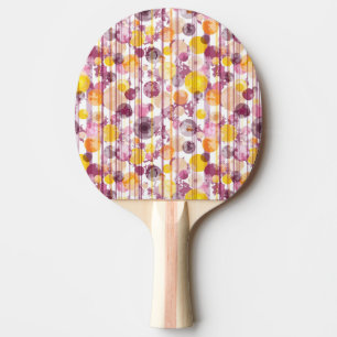 Pickeliges gestreiftes weißes Muster Tischtennis Schläger