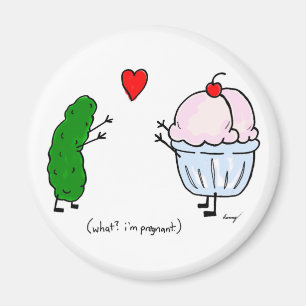 Pickeln Lieben Eiscreme Magnet