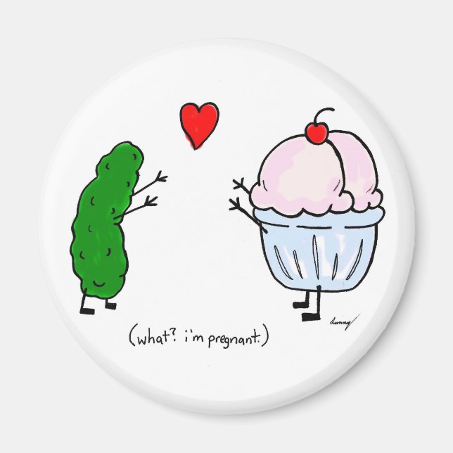 Pickeln Lieben Eiscreme Magnet (Vorne)