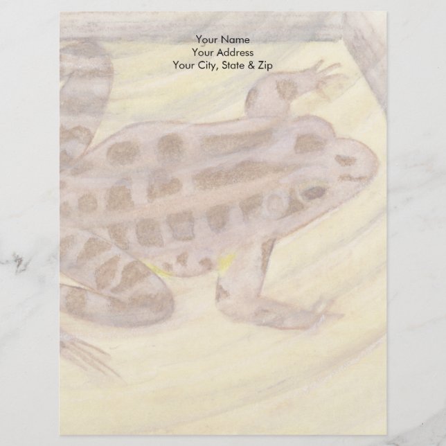 Pickerel Frog Briefbogen (Vorderseite)