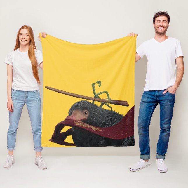 Pickett & Teddy With Wand and Tie Fleecedecke (Beispiel)