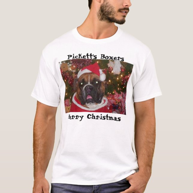 Picketts Boxer-Weihnachten T-Shirt (Vorderseite)