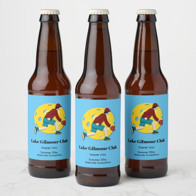 Pickle Ball Bierflaschenetikett (Flaschen)