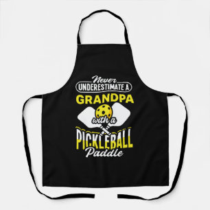 Pickle Ball Design für ein Pickleball Großvater Schürze