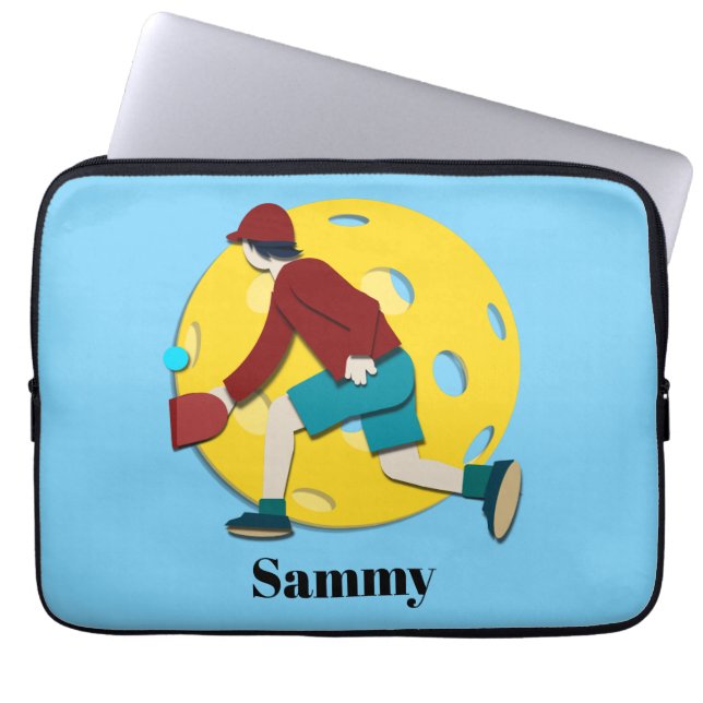 Pickle Ball Laptopschutzhülle (Vorderseite)