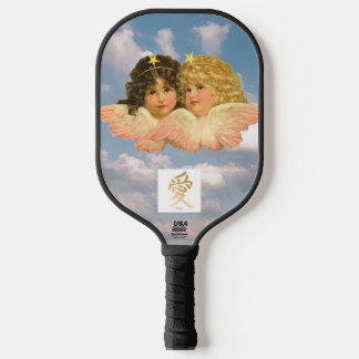 PICKLE BALL PADDLE CUSTOM DESIGN VINTAGE ANGEL