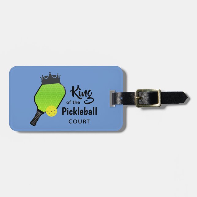 Pickle Ball Pickleball Design Gepäckmarke Gepäckanhänger (Vorderseite horizontal)