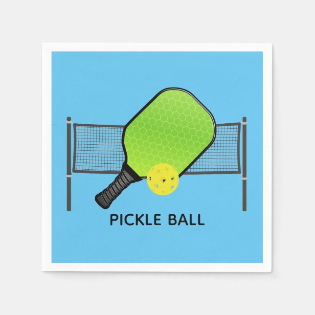Pickle Ball Pickleball Designpapier Napkins Serviette (Vorderseite)