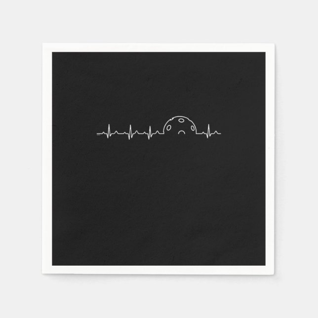 Pickle Ball Player Heartbeat Dink Pickleball Sport Serviette (Vorderseite)