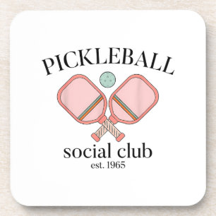 Pickle Ball Social Club EST 1965 Männer Frauen Getränkeuntersetzer