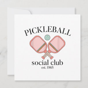 Pickle Ball Social Club EST 1965 Männer Frauen Save The Date