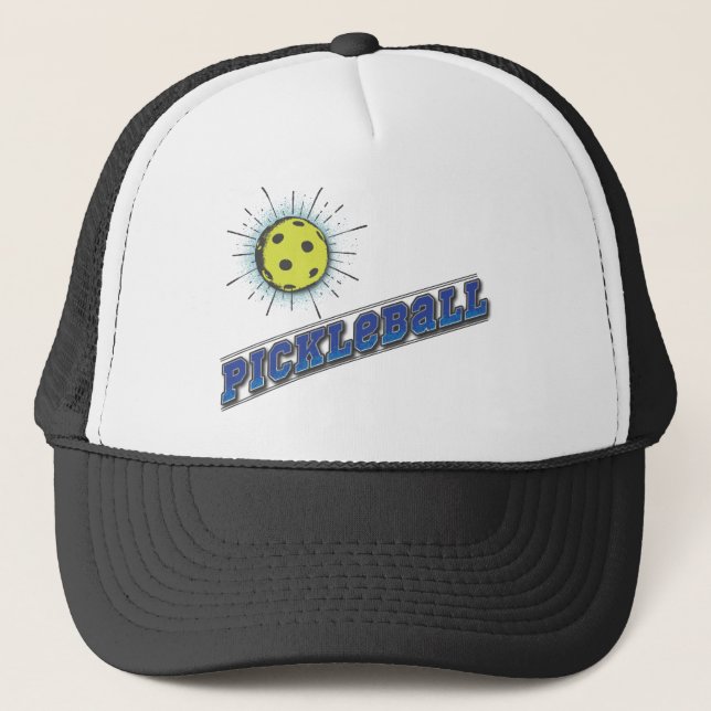Pickle Ball Sternexplosion Truckerkappe (Vorderseite)