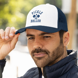 Pickle Baller Funny Pickleball Truckerkappe