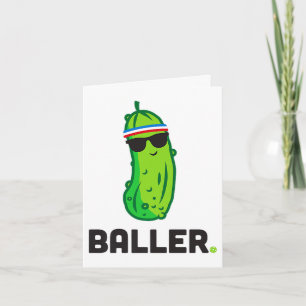 Pickle Baller' lustiger Pickleball Premium Tri-Ble Karte