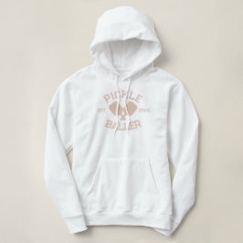 Pickle Baller Pickleball-Kollegialtypografie Hoodie