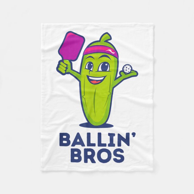 Pickle Ballin’ Bros - Geschenke Freunde, Brüder od Fleecedecke (Vorderseite)